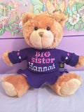 BIG SISTER Teddy Bear - Purple