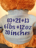 MY FIRST Teddy Bear w/Blue Sweater - hi sunshine I'm on my computer I'm on my computer yeah I'm doing my teddy bear I'm closing down the shopNOT AVAILABLE
