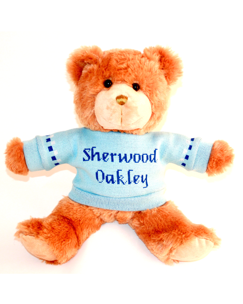 MY FIRST Teddy Bear Baby Gift for Boy MESSAGE Teddy Bear Co. MESSAGE Teddy Bear Company